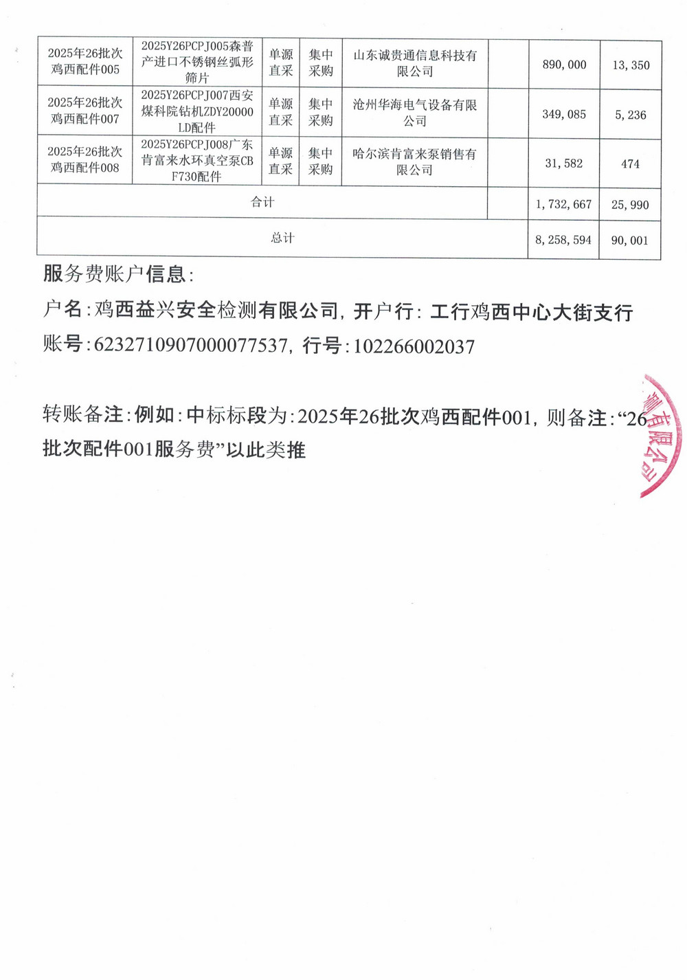 黑龙江龙煤鸡西矿业公司2025年25、26批次材料物资采购项目中标公示_03.jpg